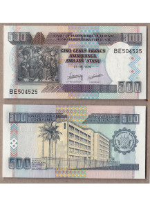 BURUNDI 500 franchi 2009 fior di stampa